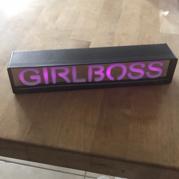 Accessories Girlboss Led Desk Sign Neon Pink Poshmark